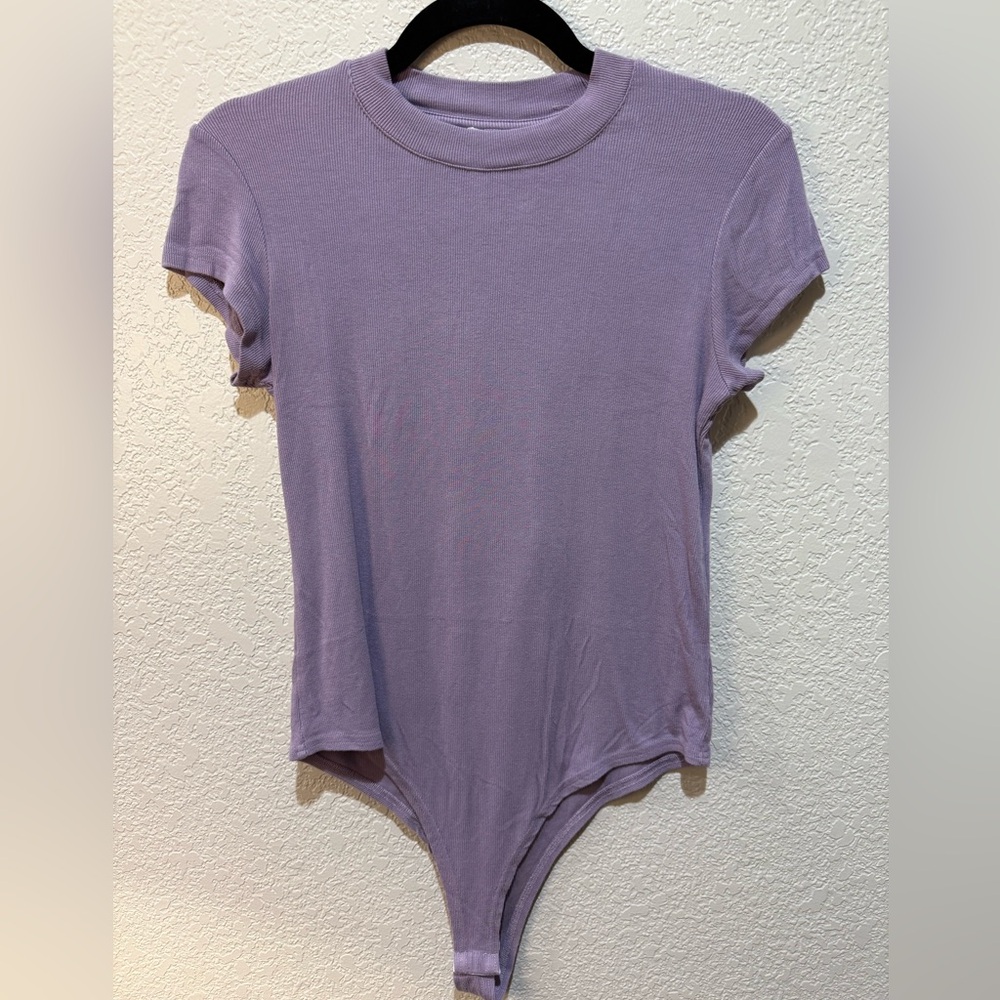 Boheme Lilac Cap Sleeve Bodysuit - Picture 2 of 4